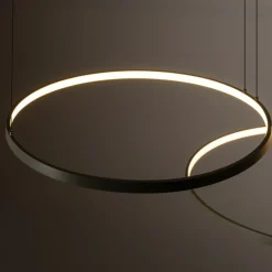 Sklep Kaja Okazała, oliwkowa lampa wisząca, koła LED 11398 CIRCOLO LED | Kaja Best Sale