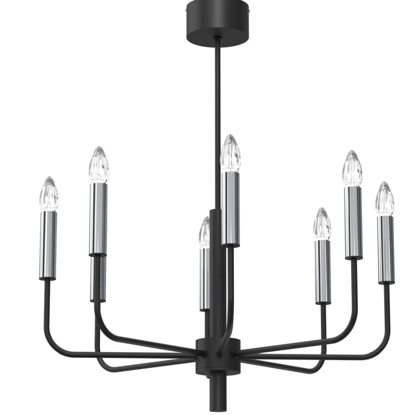 Sklep Kaja Okazała, świecznikowa lampa wisząca z chromem LX 4283 AKASYA | Kaja* Randole Tradycyjne