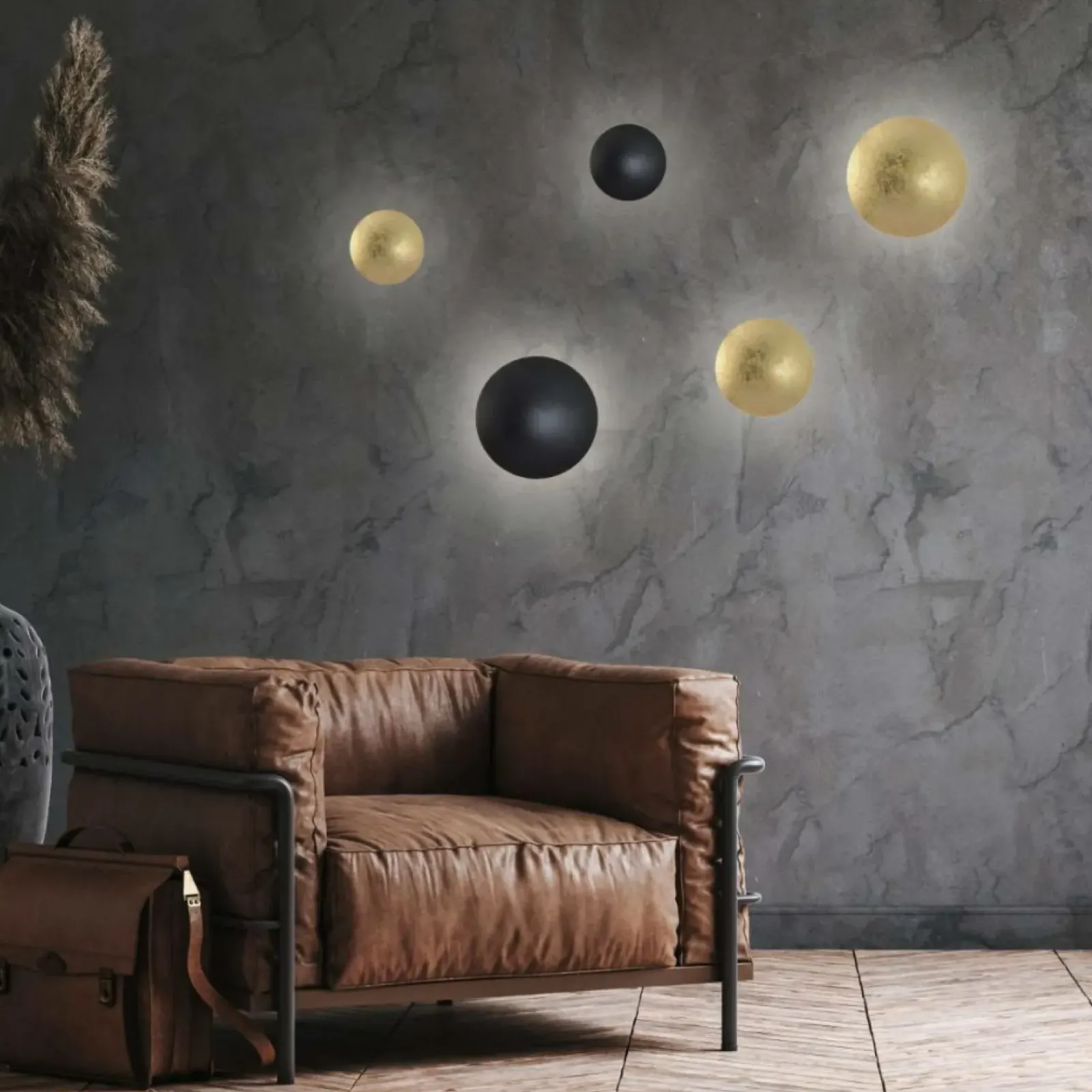 Sklep Kaja Okrąg ścienny ⌀21cm LED LP-8102/1C-12W BK PLATILLO | Kaja Oświetlenie* Lampy Led|Plafony Nowoczesne