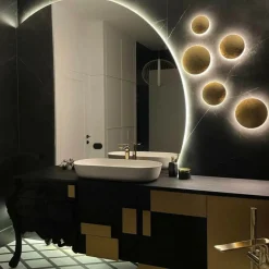 Sklep Kaja Okrąg ścienny ⌀21cm LED LP-8102/1C-12W BK PLATILLO | Kaja Oświetlenie* Lampy Led|Plafony Nowoczesne