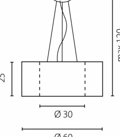 Sklep Kaja Okrągła, abażurowa lampa wisząca ⌀60cm 67958 TUBUS | Kaja Oświetlenie Cheap