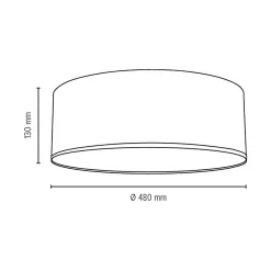 Sklep Kaja Okrągła, biała lampa sufitowa 4xE27 ⌀48cm 4764812 JOSEFINA | Kaja biały Online