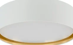 Sklep Kaja Okrągła, biało-złota lampa sufitowa TK 3433 BILBAO | Kaja Oświetlenie Shop