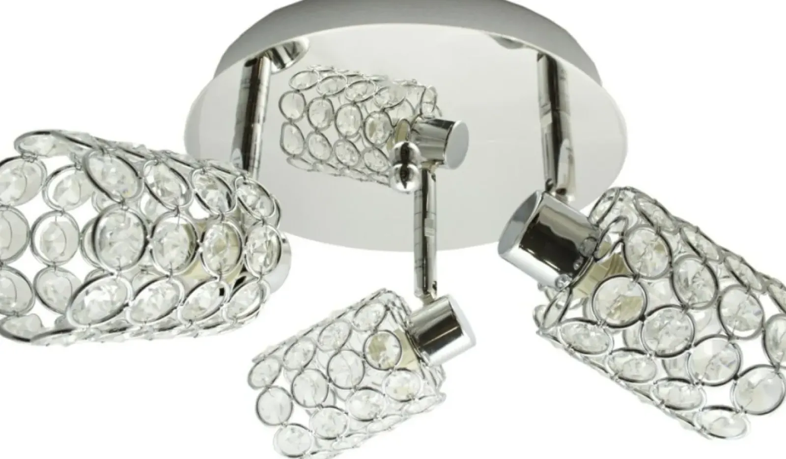 Sklep Kaja Okrągła, owana lampa sufitowa 98-00125 YORK | Kaja Oświetlenie chrom Hot