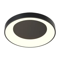 Sklep Kaja Okrągła, czarna lampa LED do sypialni MX4019-1M-3BT CAMERON | Kaja* Plafony Nowoczesne|Lampy Led