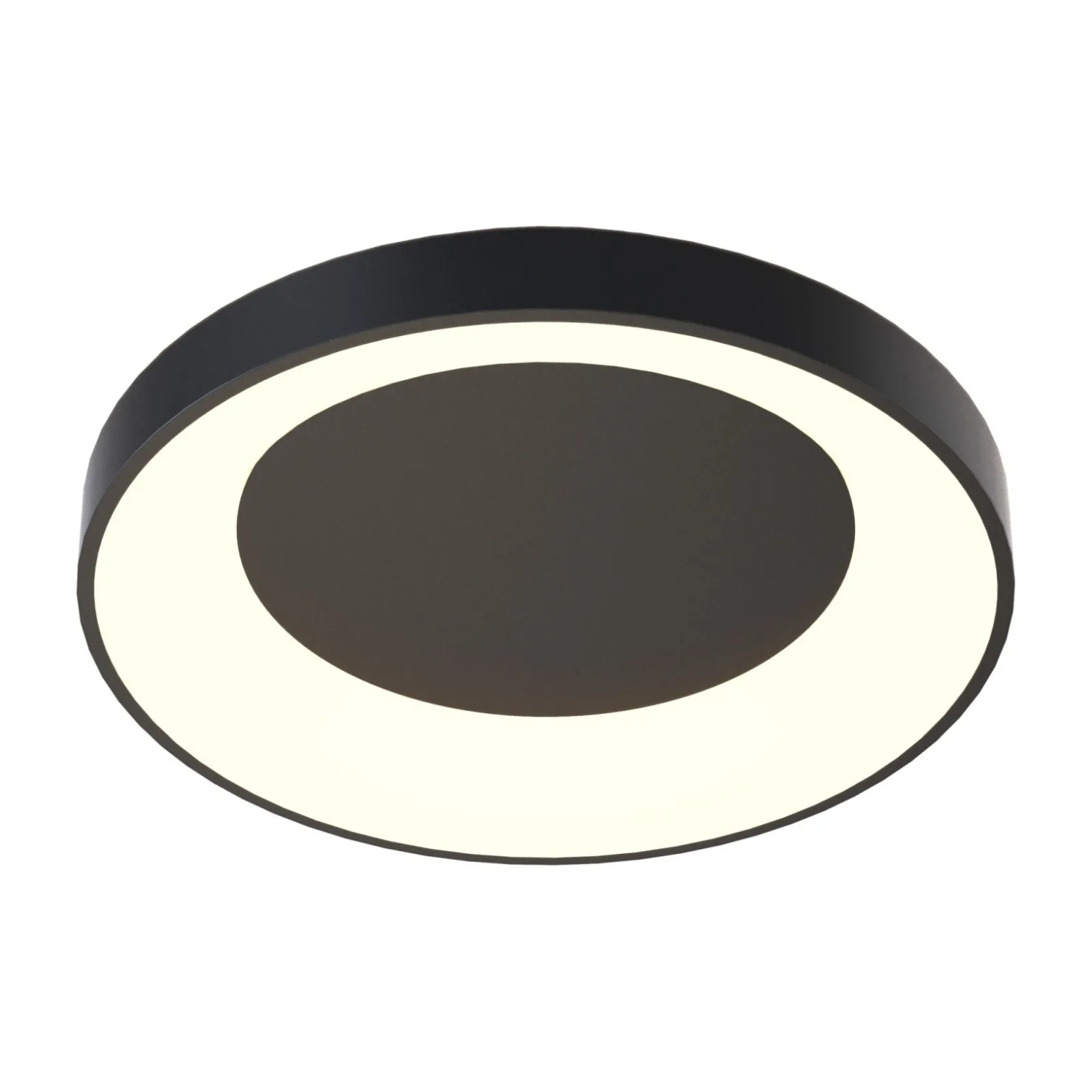 Sklep Kaja Okrągła, czarna lampa LED do sypialni MX4019-1M-3BT CAMERON | Kaja* Plafony Nowoczesne|Lampy Led