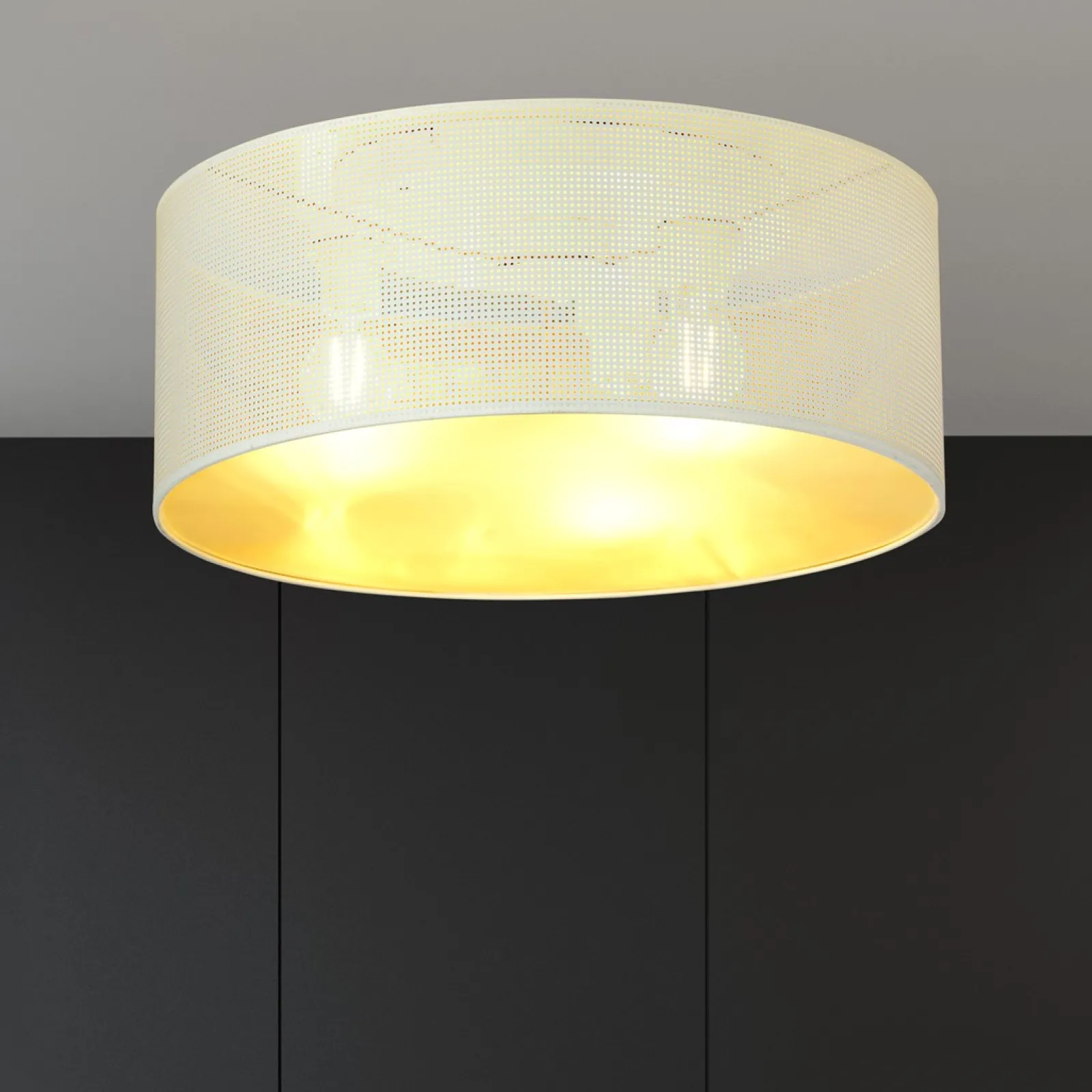 Sklep Kaja Okrągła, klasyczna lampa sufitowa do salonu 1147/3 ASTON | Kaja* Plafony Klasyczne