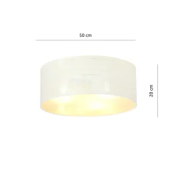 Sklep Kaja Okrągła, klasyczna lampa sufitowa do salonu 1147/3 ASTON | Kaja* Plafony Klasyczne