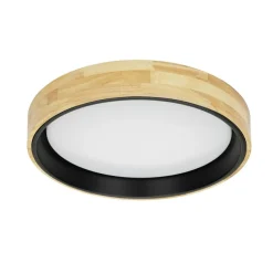 Sklep Kaja Okrągła lampa sufitowa LED ⌀45cm PLF-4350-25W-WD-BK-4K z serii CAMPELO* Plafony Nowoczesne|Lampy Led