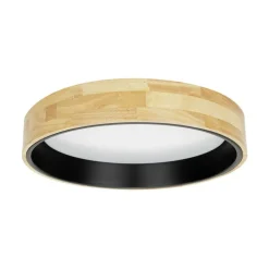 Sklep Kaja Okrągła lampa sufitowa LED ⌀45cm PLF-4350-25W-WD-BK-4K z serii CAMPELO* Plafony Nowoczesne|Lampy Led