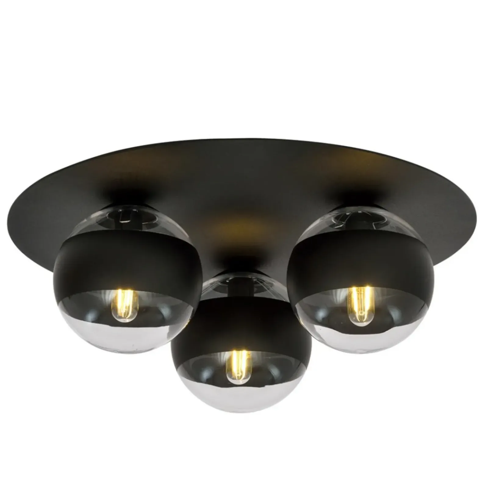 Sklep Kaja Okrągła lampa sufitowa, plafon z 3 kloszami 1129/3 SOLAR | Kaja Best
