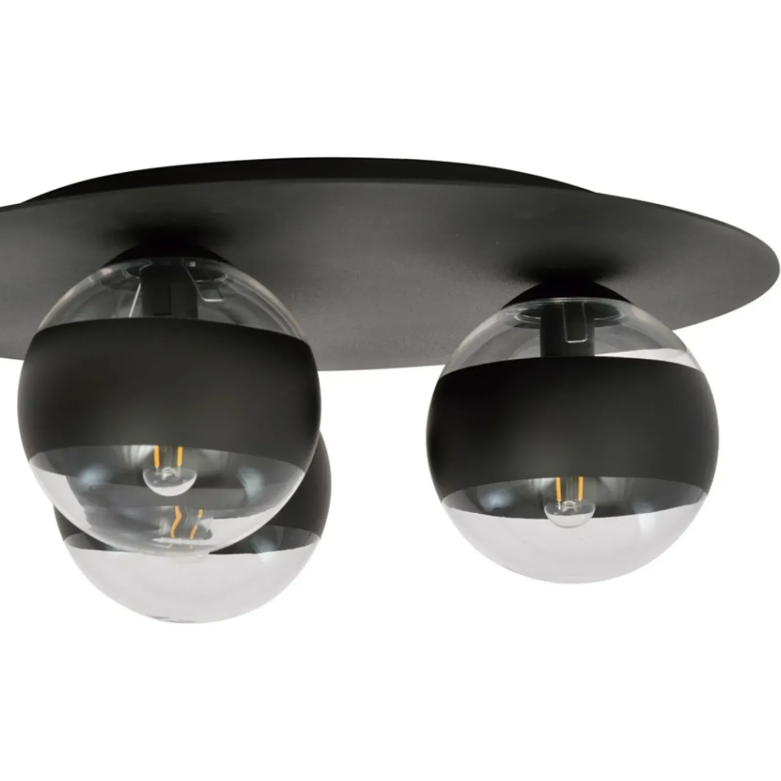 Sklep Kaja Okrągła lampa sufitowa, plafon z 3 kloszami 1129/3 SOLAR | Kaja Best