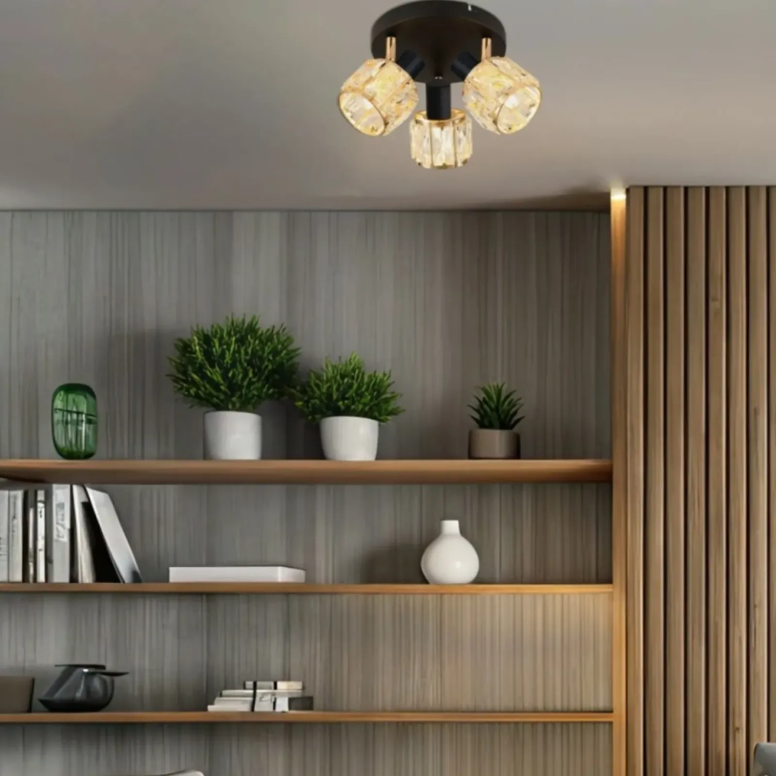 Sklep Kaja Okrągła lampa sufitowa z regulowanymi spotami 98-30214 DUBAI | Kaja Clearance
