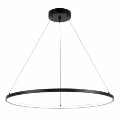 Sklep Kaja Okrągła lampa wisząca LED do salonu ⌀60cm PEN89424-60BK HORIK | Kaja Hot