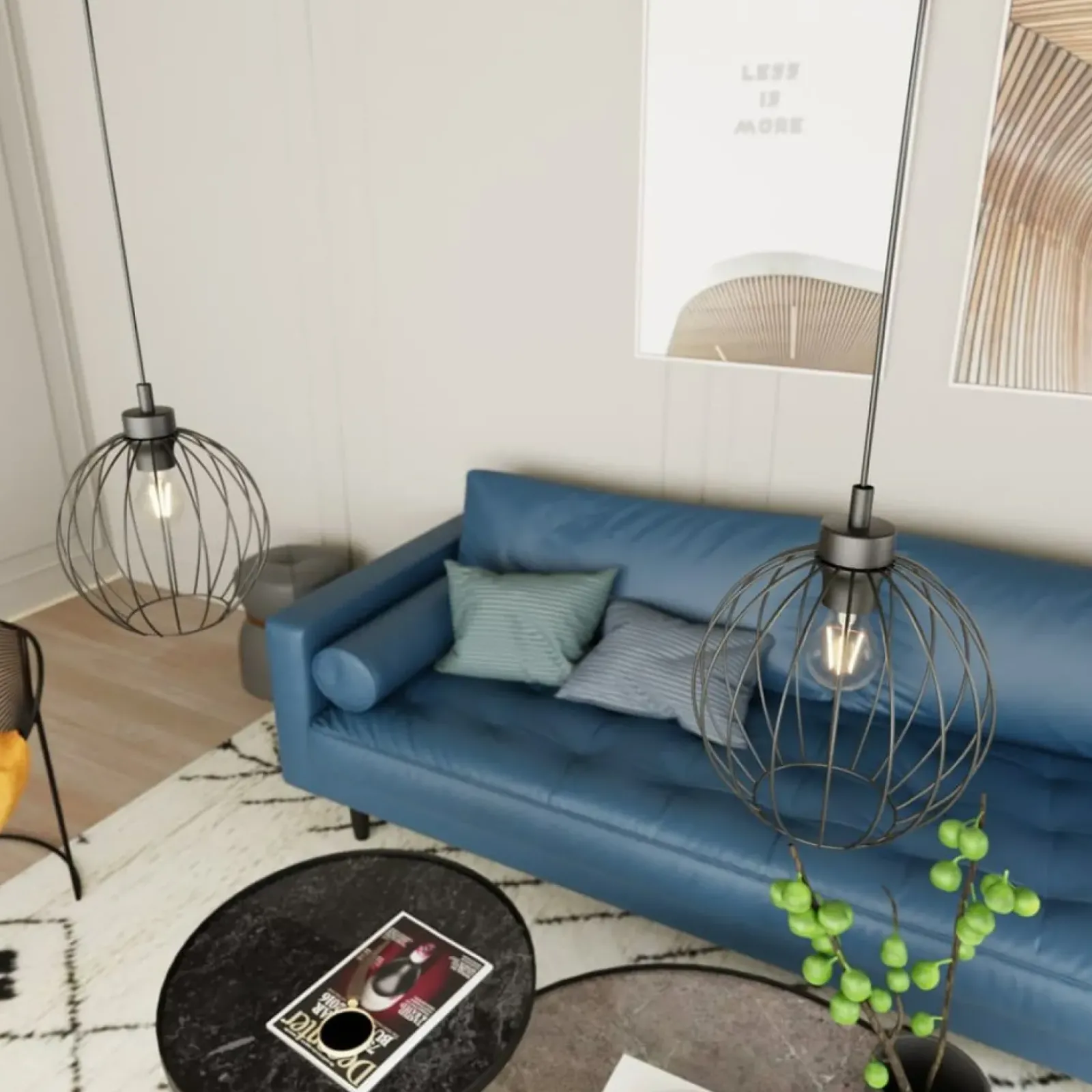 Sklep Kaja Okrągła lampa wisząca, regulowana 1369/1 z serii NANDO czarny Store