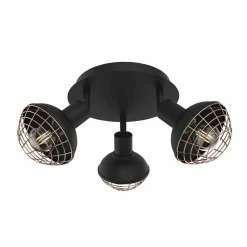 Sklep Kaja Okrągła lampa z reflektorami przemysłowymi ML4612 LOGAN | Kaja* Plafony Nowoczesne