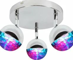 Sklep Kaja Okrągła lampa ze zmiennym światłem RGB 98-67784 PARTY | Kaja chrom Clearance