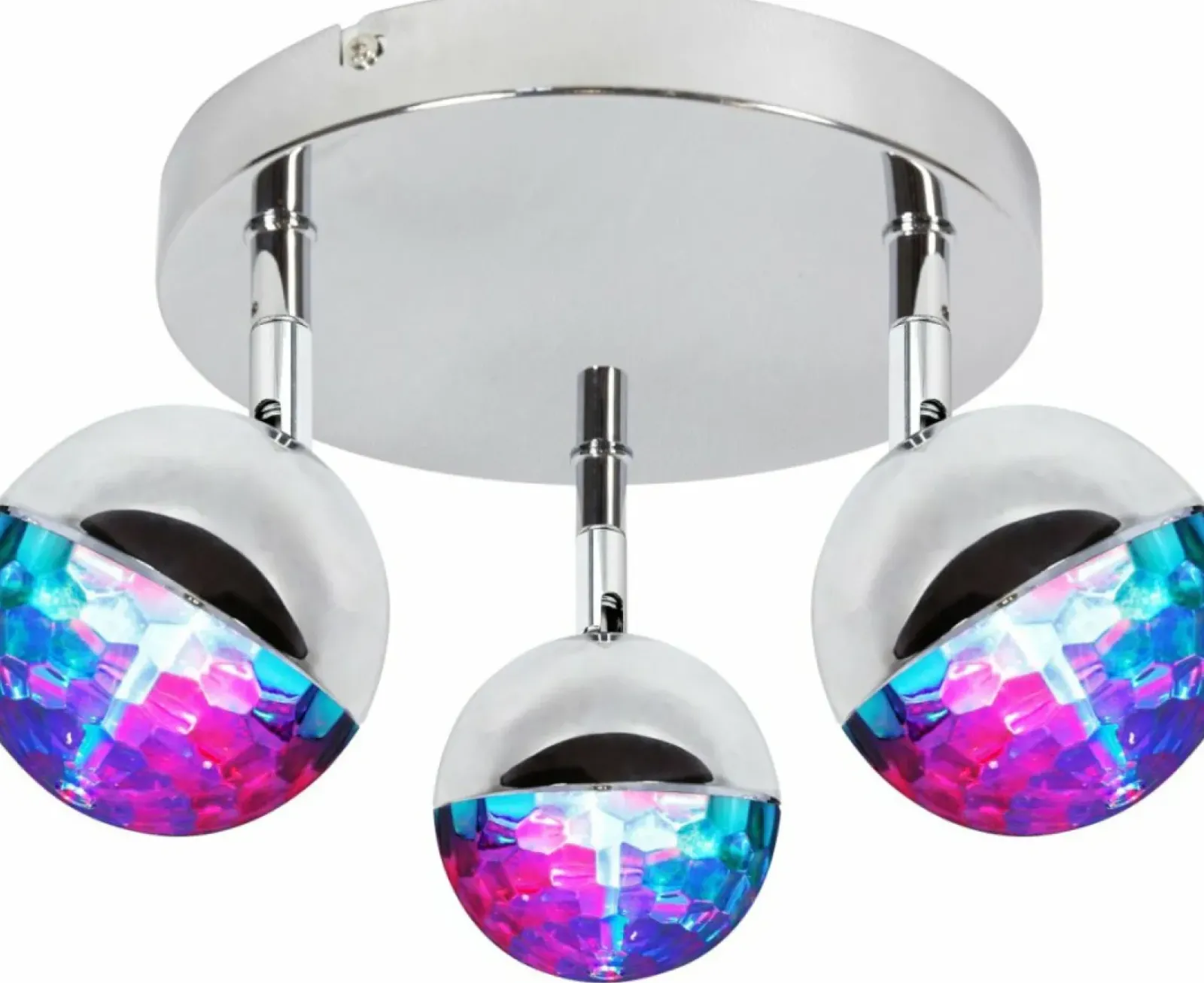Sklep Kaja Okrągła lampa ze zmiennym światłem RGB 98-67784 PARTY | Kaja chrom Clearance