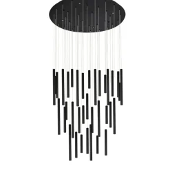 Sklep Kaja Okrągła, okazała lampa z tubami LED AZ5747 ILIOS 3-STEP DIMM | Kaja Fashion