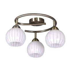 Sklep Kaja Okrągła, patynowa lampa sufitowa K-C9530/3 ATRIA | Kaja Oświetlenie* Randole Tradycyjne