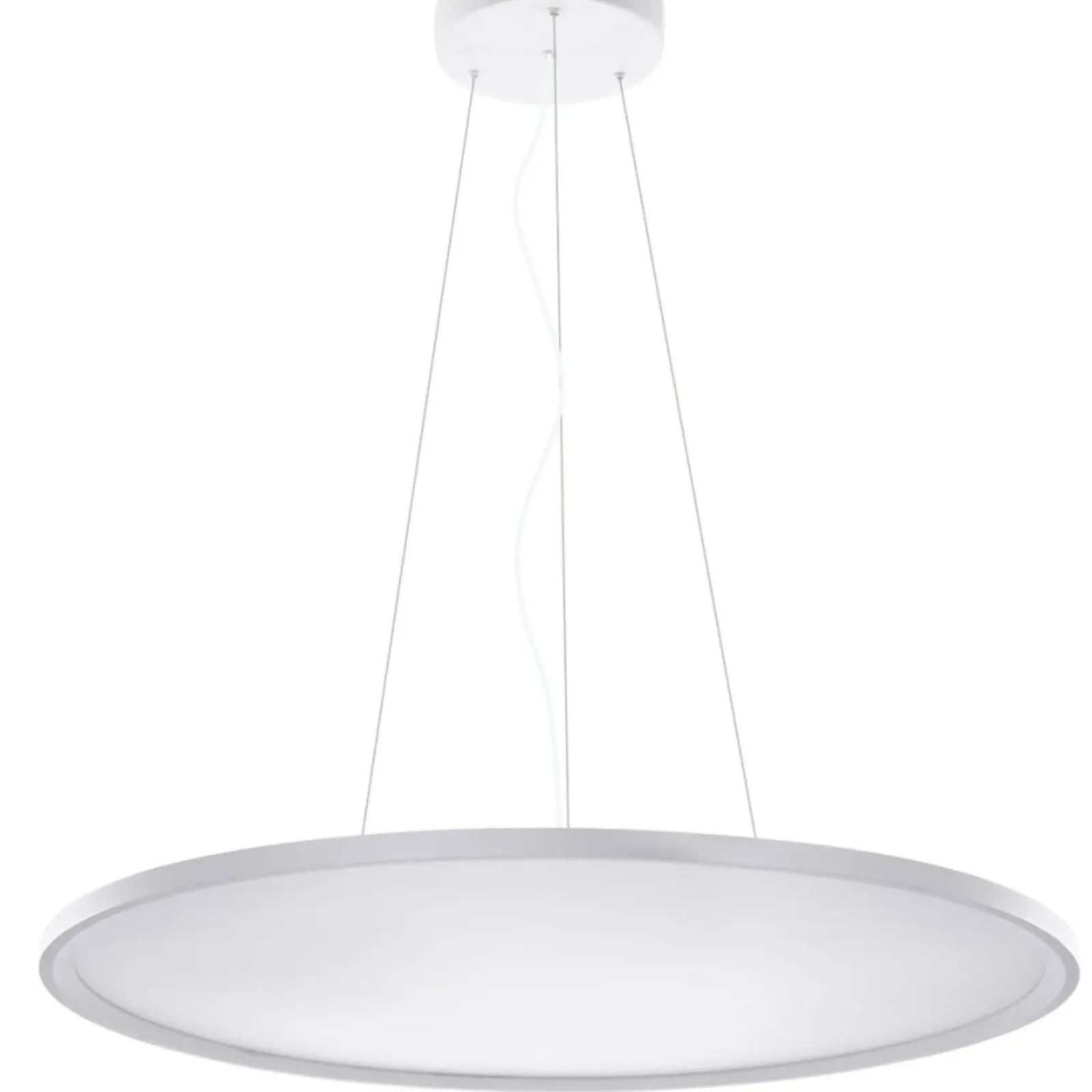 Sklep Kaja Okrągła szeroka lampa wisząca LED WIFI CCT AZ3538 CREAM | Kaja biały Flash Sale