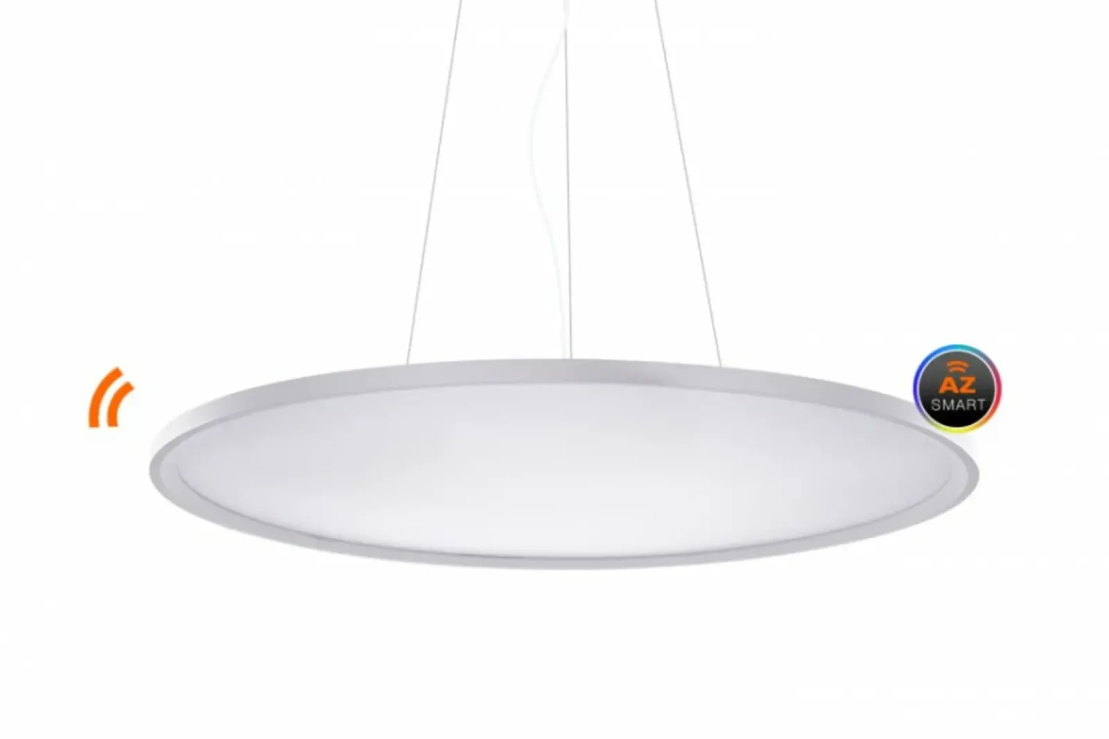 Sklep Kaja Okrągła szeroka lampa wisząca LED WIFI CCT AZ3538 CREAM | Kaja biały Flash Sale