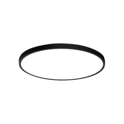 Sklep Kaja Okrągły, czarny plafon LED ⌀30cm PLF-72836-300R-24W-BL ALATA | Kaja* Plafony Nowoczesne|Lampy Led