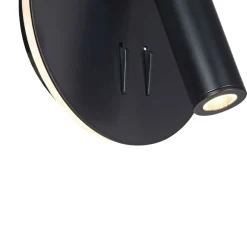 Sklep Kaja Okrągły kinkiet z włącznikiem C176-WL-01-6W-B IOS 176 | Kaja* Lampy Led