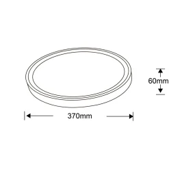 Sklep Kaja Okrągły plafon 37cm ze światłem LED 4000K LP-550/1C M 4BK – VEGAS* Plafony Klasyczne|Plafony Nowoczesne