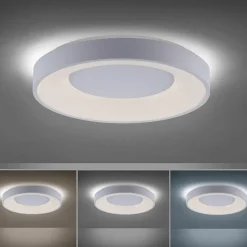 Sklep Kaja Okrągły plafon LED sterowany pilotem 14326-16 z serii ANIKA | Kaja biały Outlet
