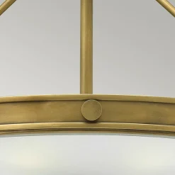 Sklep Kaja Okrągły plafon w stylu vintage, retro HK-COLLIER-SF-M z serii COLLIER* Plafony Klasyczne