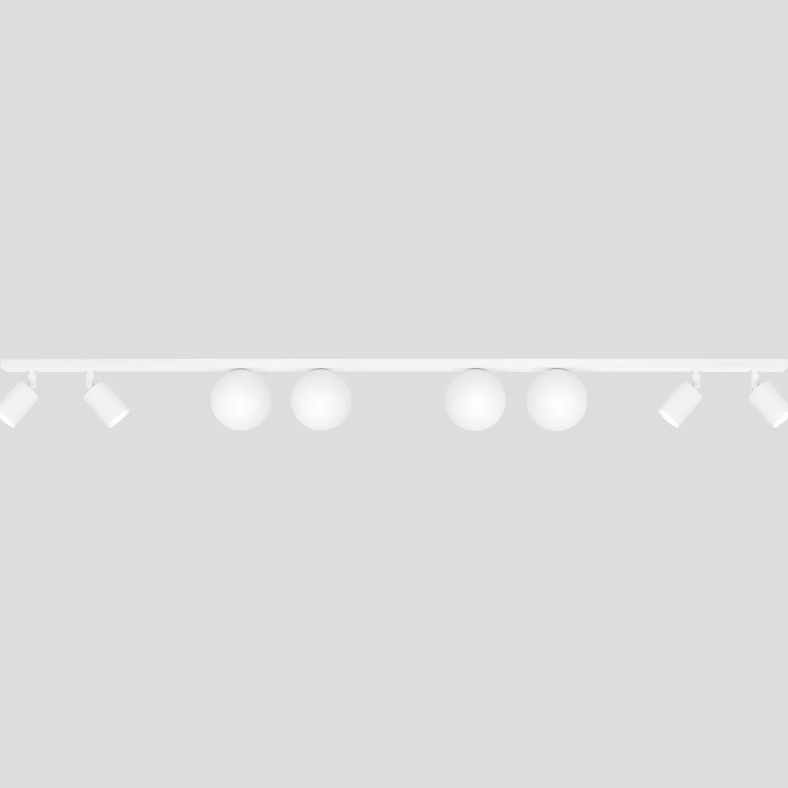 Sklep Kaja Ośmiopunktowa lampa sufitowa, listwa K-5498 z serii ANDI* Reflektory Sufitowe Podłużne - Na Listwie|Żyrandole Nowoczesne