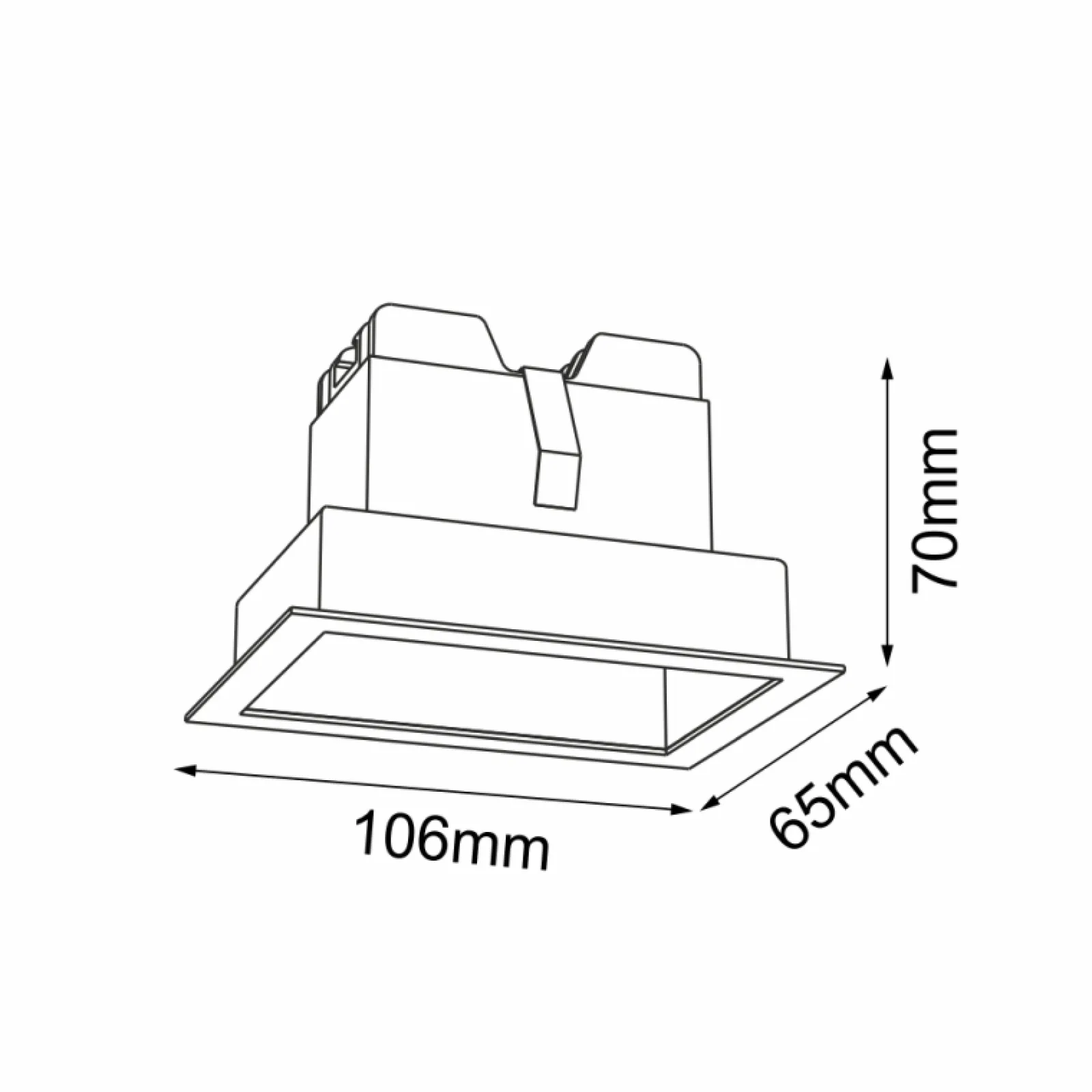 Sklep Kaja Oprawa wpustowa do korytarza LED 4W 4000K ANT 3045 A-GLARE | Kaja* Oprawy Podtynkowe|Lampy Led