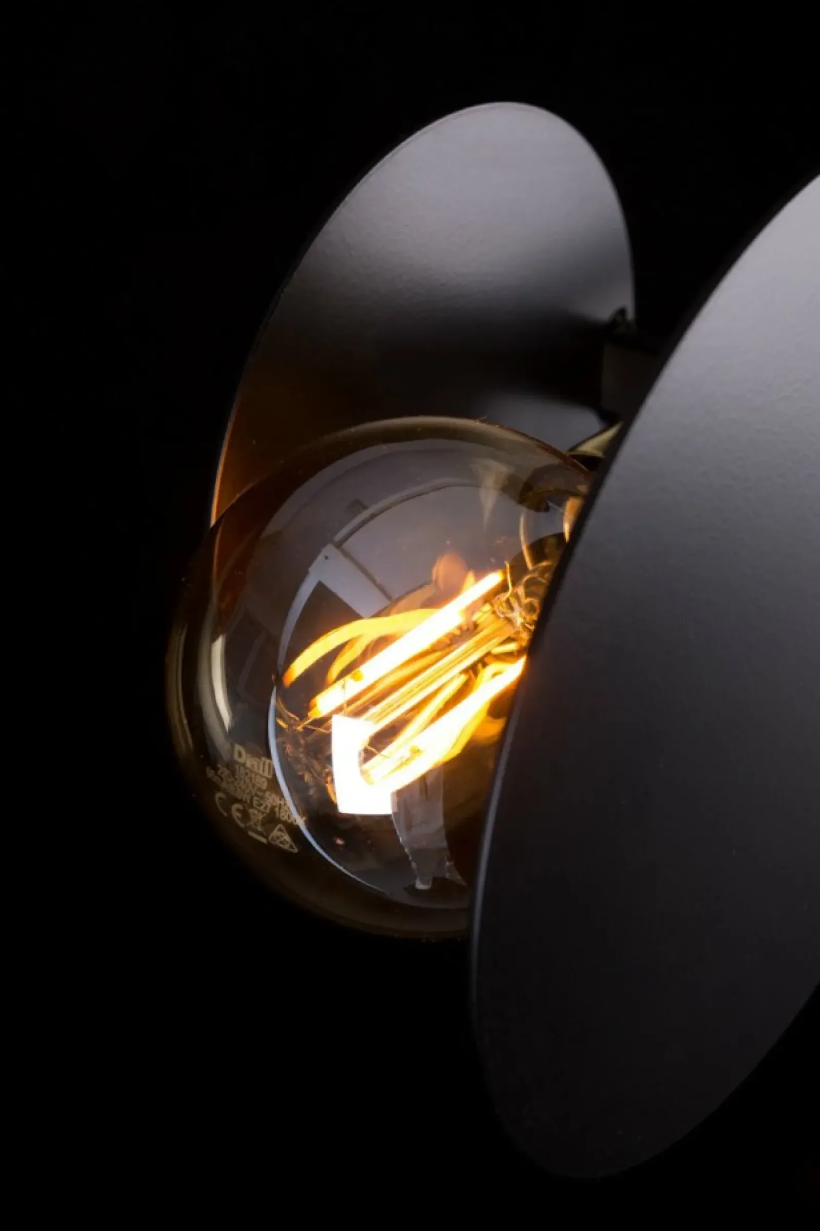 Sklep Kaja Oryginalna czarna lampa sufitowa na dwie żarówki 612/2 | Kaja Store