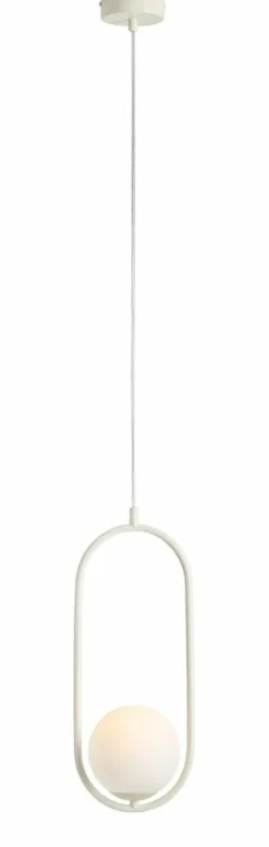 Sklep Kaja Owalna, kremowa lampa wisząca z kulą 1086G9 RIVA | Kaja Oświetlenie Zadzwońporabattel.783200183(8-16)/mailsklep@kaja.com.pl Discount