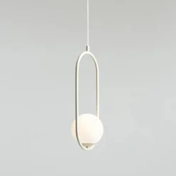 Sklep Kaja Owalna, kremowa lampa wisząca z kulą 1086G9 RIVA | Kaja Oświetlenie Zadzwońporabattel.783200183(8-16)/mailsklep@kaja.com.pl Discount