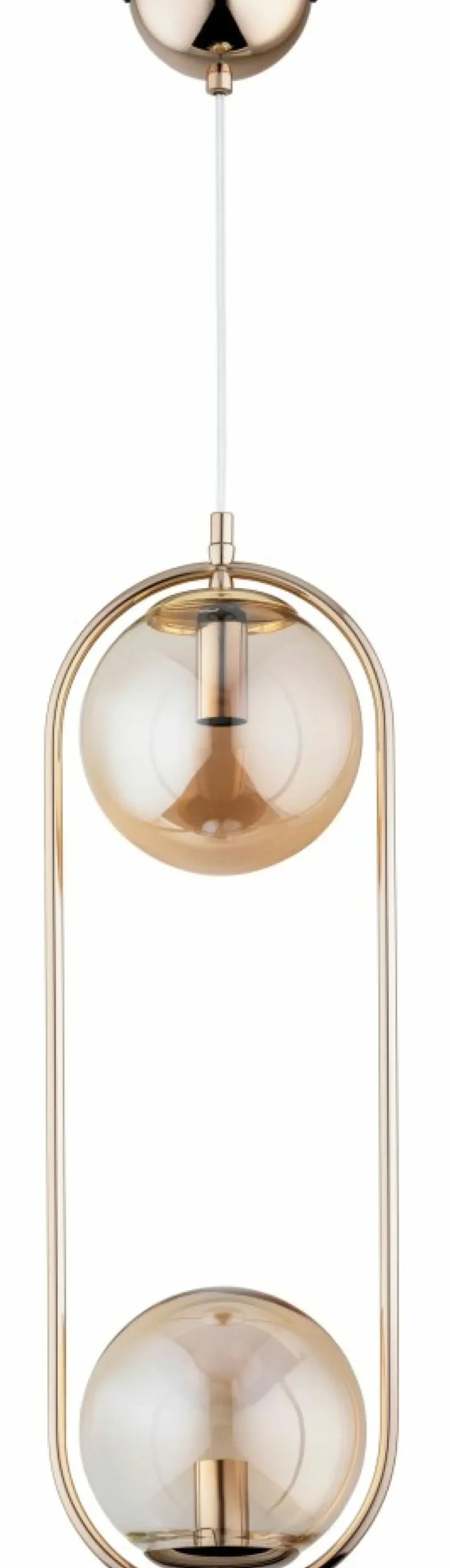 Sklep Kaja Owalna, złota lampa wisząca do sypialni AL 62250 OVAL | Kaja Store
