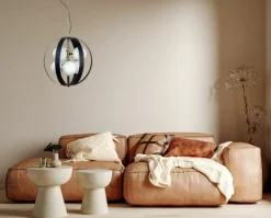 Sklep Kaja Ozdobna, czarno-złota lampa wisząca do salonu ZM 1138 z serii NELA Hot