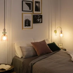 Sklep Kaja Ozdobna, kolorowa, szklana lampa wisząca ABR-KOLO2-F KOLORENO | Kaja fioletowy Store