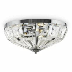 Sklep Kaja Ozdobna, kryształowa lampa sufitowa ⌀39,6cm MOD094CL-04CH FACET* Plafony Nowoczesne
