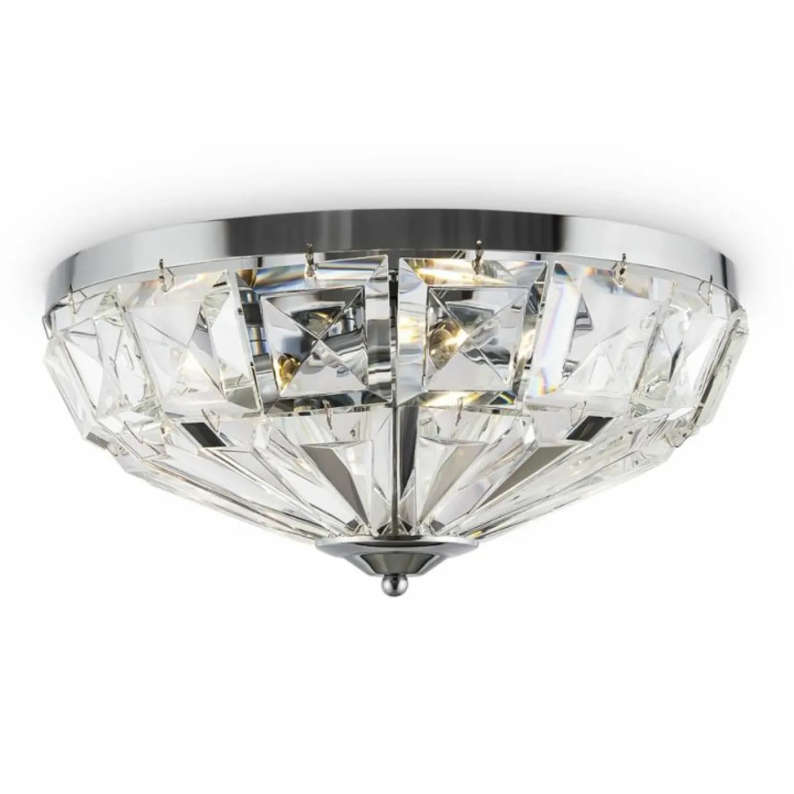 Sklep Kaja Ozdobna, kryształowa lampa sufitowa ⌀39,6cm MOD094CL-04CH FACET* Plafony Nowoczesne