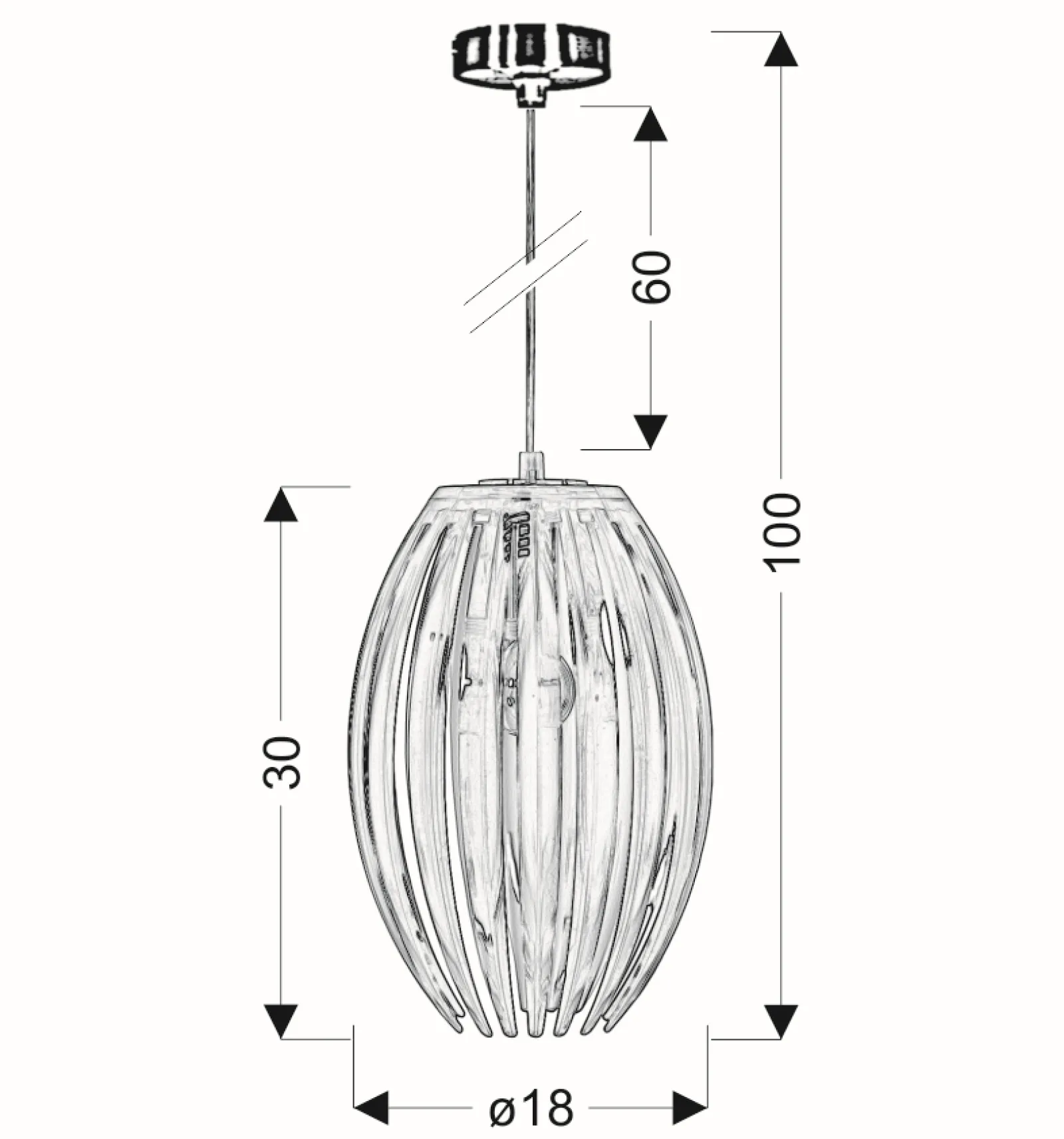 Sklep Kaja Ozdobna lampa na regulowanym zwisie 31-55548 ABUKO | Kaja Oświetlenie* Randole Tradycyjne