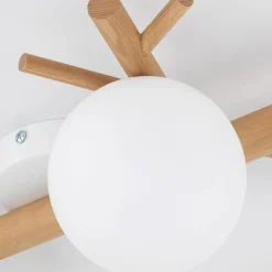 Sklep Kaja Ozdobna lampa sufitowa, drewniany plafon TK 5309 SHERON | Kaja biały Clearance