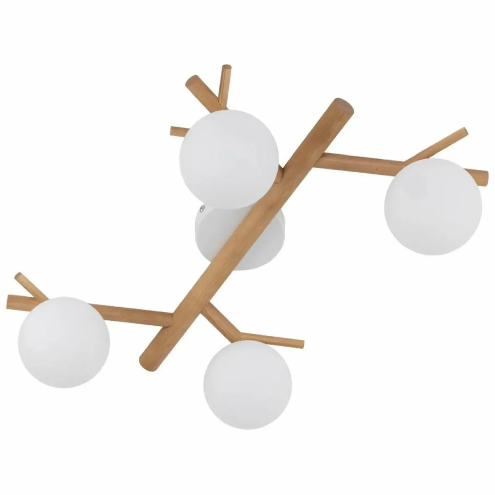 Sklep Kaja Ozdobna lampa sufitowa, drewniany plafon TK 5309 SHERON | Kaja biały Clearance
