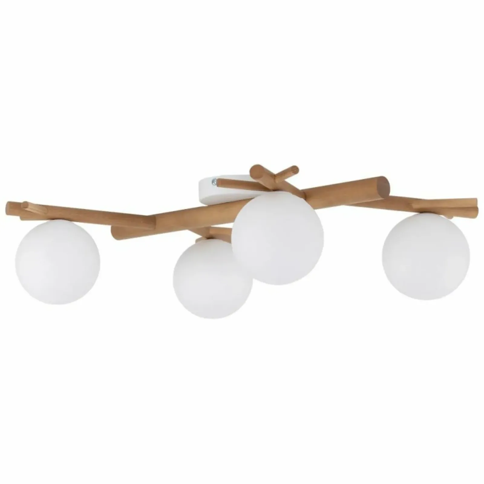 Sklep Kaja Ozdobna lampa sufitowa, drewniany plafon TK 5309 SHERON | Kaja biały Clearance