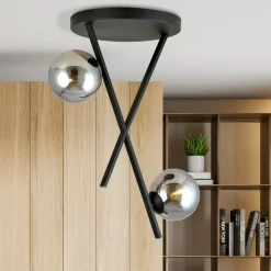 Sklep Kaja Ozdobna lampa sufitowa, minimalistyczna 1196/2 z serii RIVER | Kaja czarny Flash Sale