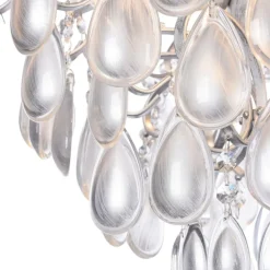 Sklep Kaja Ozdobna lampa sufitowa, na żarówki E14 MOD056PL-04S z serii CHABROL srebrny Best