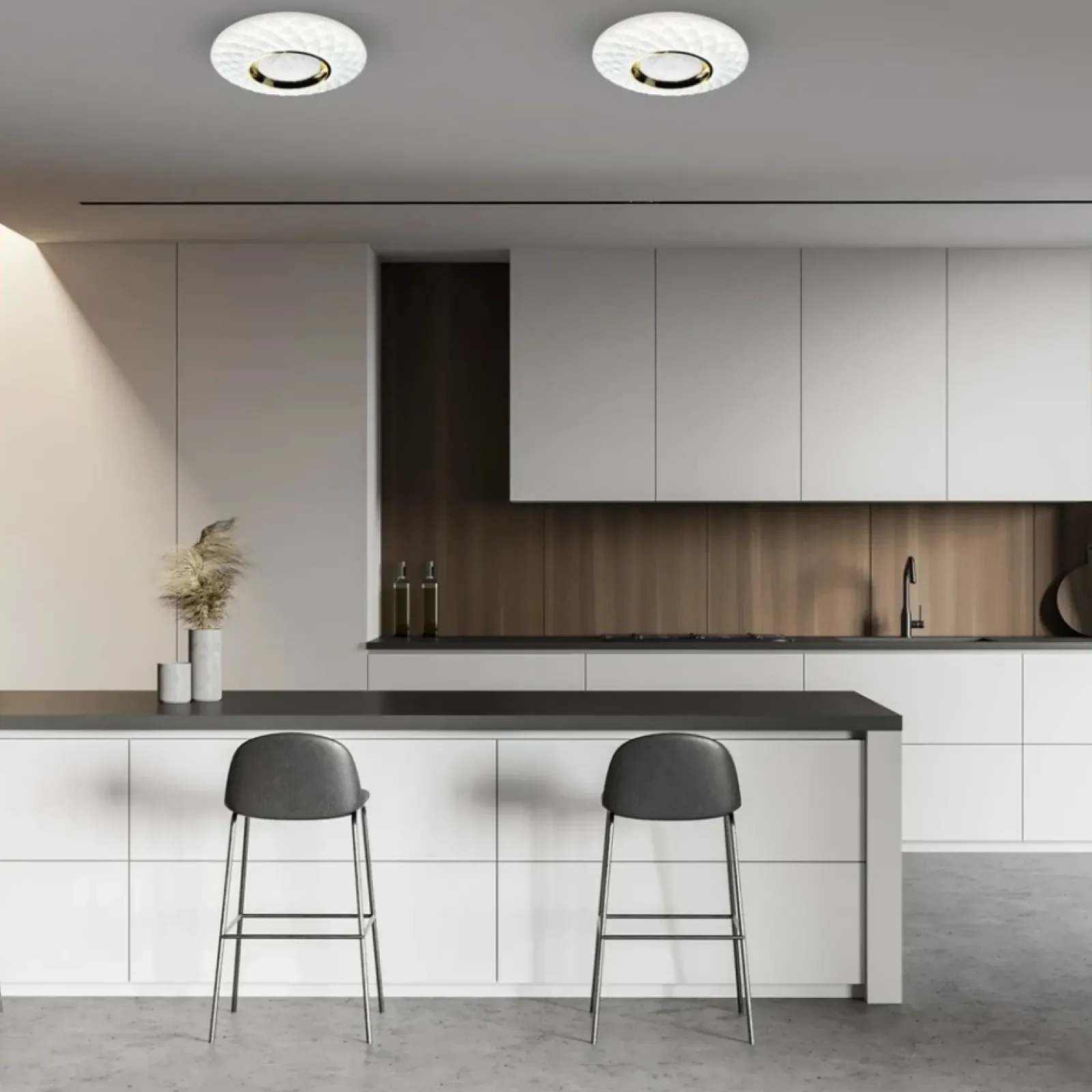 Sklep Kaja Ozdobna lampa sufitowa, plafon z pilotem ML7908 z serii TOKYO | Kaja Oświetlenie* Lampy Led|Plafony Nowoczesne