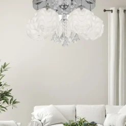 Sklep Kaja Ozdobna lampa sufitowa z kryształkami LP-119/5C SADA | Kaja Outlet