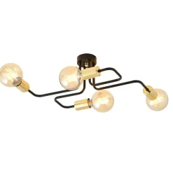 Sklep Kaja Ozdobna lampa sufitowa ze złotymi oprawkami 1175/4 z serii VEKEN Store